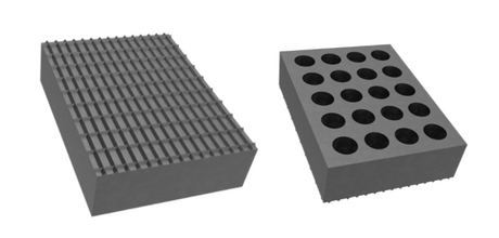 Rubber block for Ravaglioli lifts