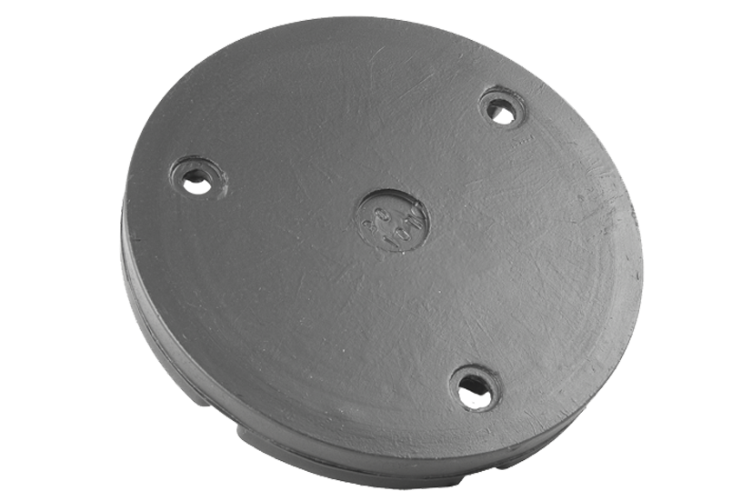 Rubber pad with steel plate suitable for ZIPPO, BEISSBARTH, TECALEMIT lifts diameter 120 mm
