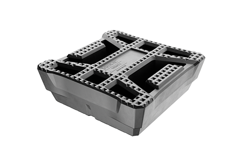 Gummiklotz für J.A.B. BECKER, AUTOP universelle Verwendung auf Scherenhebebühnen Abmessung 150 x 150 x 50 mm