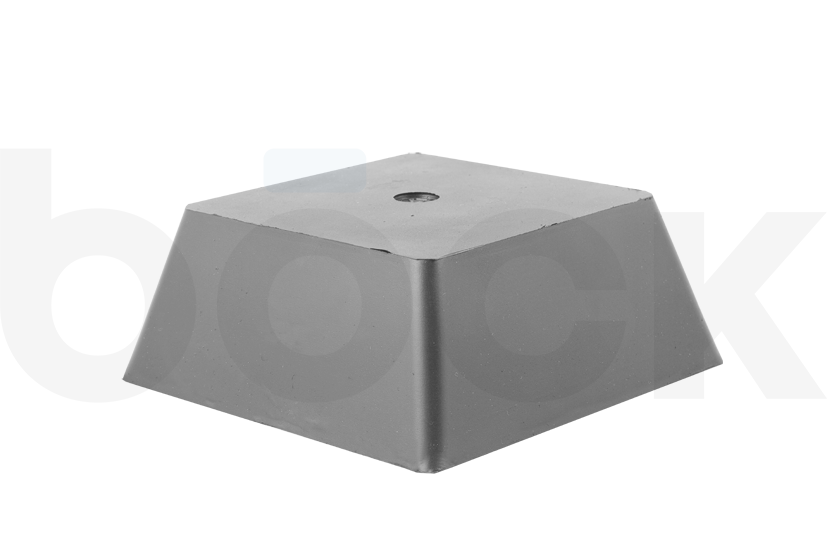 Rubber block for JAB BECKER, AUTOP universal use on scissor lifts dimensions 150 x 150 x 60 mm