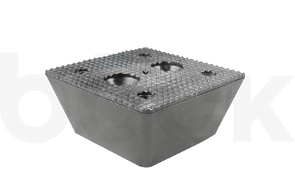Rubber block for JAB BECKER, AUTOP universal use on scissor lifts dimensions 150 x 150 x 60 mm
