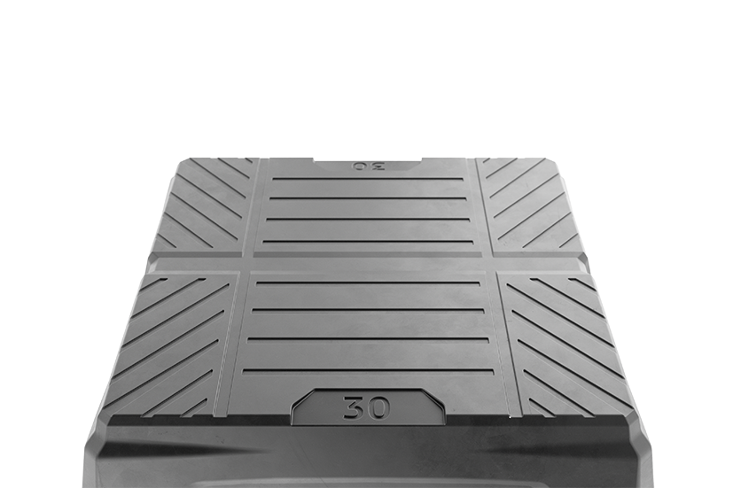 Rubber block for JAB BECKER, AUTOP universal use on scissor lifts dimensions 150 x 150 x 30 mm