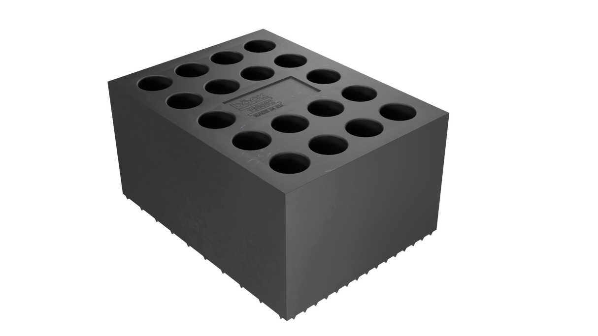 Gummiklotz für RAVAGLIOLI, universelle Verwendung auf Scherenhebebühnen Abmessung 160 x 120 x 80 mm