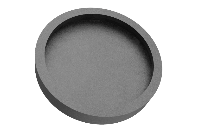 Rubber pad with steel plate suitable for MAHA lifts diameter 120 mm