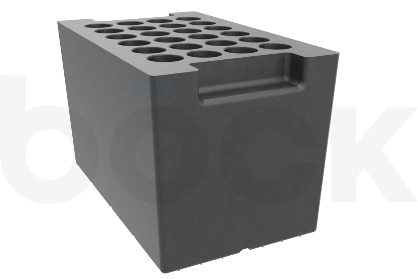 Rubber block for ZIPPO universal use on scissor lifts dimensions 230 x 140 x 140 mm