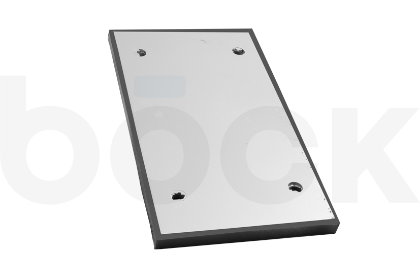 Rubber plate suitable for JAB BECKER dimensions 220 x 120 x 12 mm