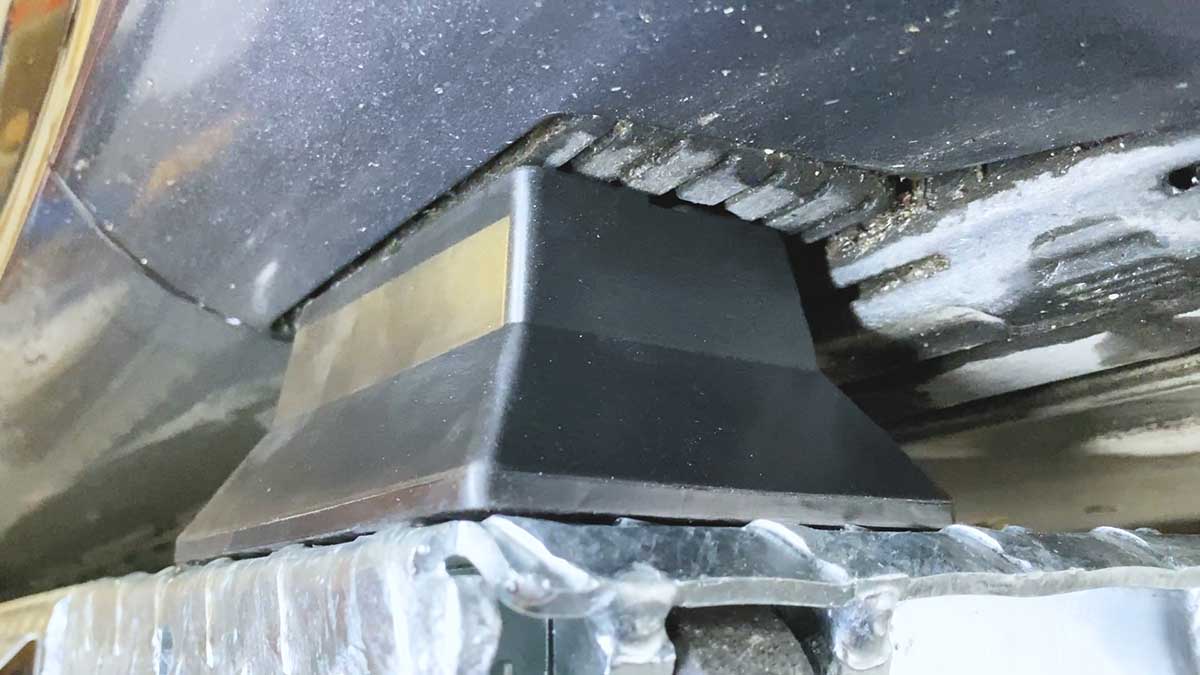 Gummiklotz für Elektro- und Hybridfahrzeuge für Scherenhebebühnen Abmessungen 140 x 100 x 60 mm