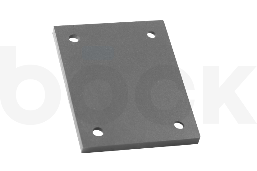 Rubber pad suitable for ROTARY lifts with dimensions of 104 x 82 x 8 mm