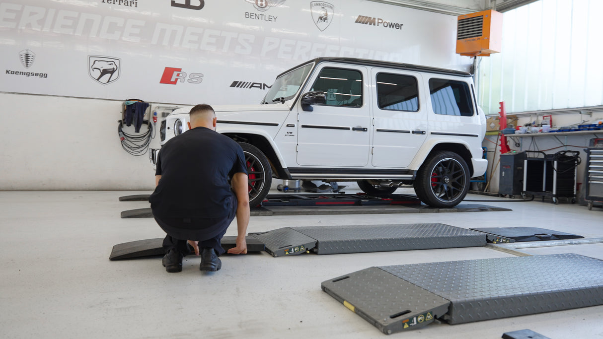 Access ramp for vehicle scissor lifts 1000 x 480 x 50 mm