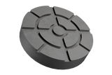 Rubber pad with steel plate suitable for RAVAGLIOLI, WERTHER lifting platforms diameter 123 mm