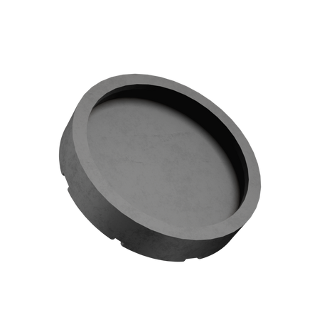 Rubber pad with steel plate suitable for RAVAGLIOLI, WERTHER lifting platforms diameter 123 mm