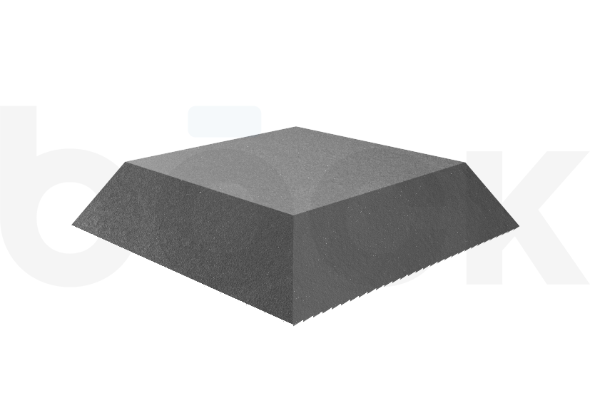 Rubber block for RAVAGLIOLI, AUTOP universal use on scissor lifts dimensions 135 x 135 x 30 mm