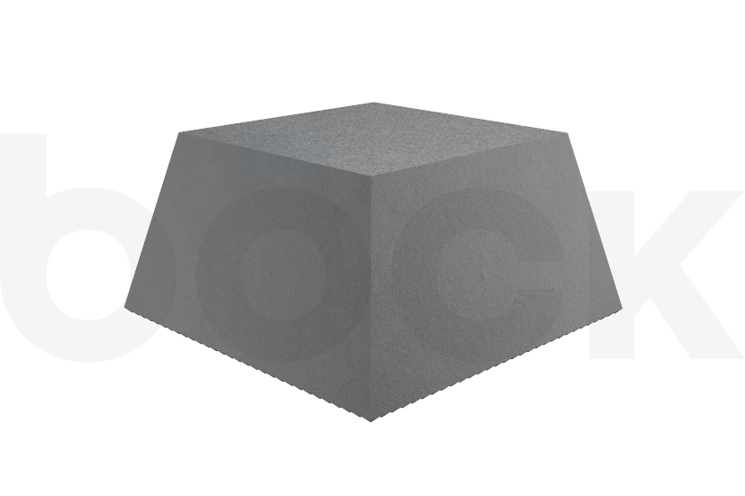 Rubber block for RAVAGLIOLI, AUTOP universal use on scissor lifts dimensions 135 x 135 x 70 mm