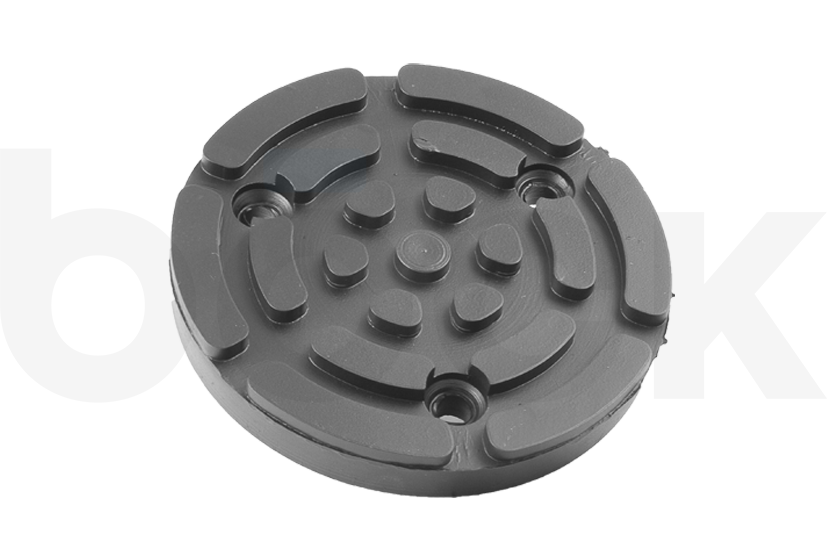 Tampon en caoutchouc avec plaque en acier adaptée aux élévateurs ZIPPO diamètre 100 mm