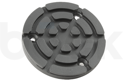 Tampon en caoutchouc avec plaque en acier adaptée aux élévateurs ZIPPO et BEISSBARTH diamètre 120 mm