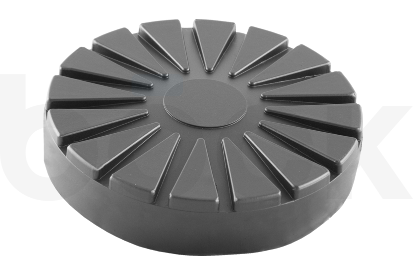 Tampon en caoutchouc avec plaque en acier adaptée aux élévateurs ZIPPO diamètre 153 mm