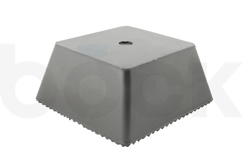 Rubber block for JAB BECKER, AUTOP universal use on scissor lifts dimensions 150 x 150 x 70 mm