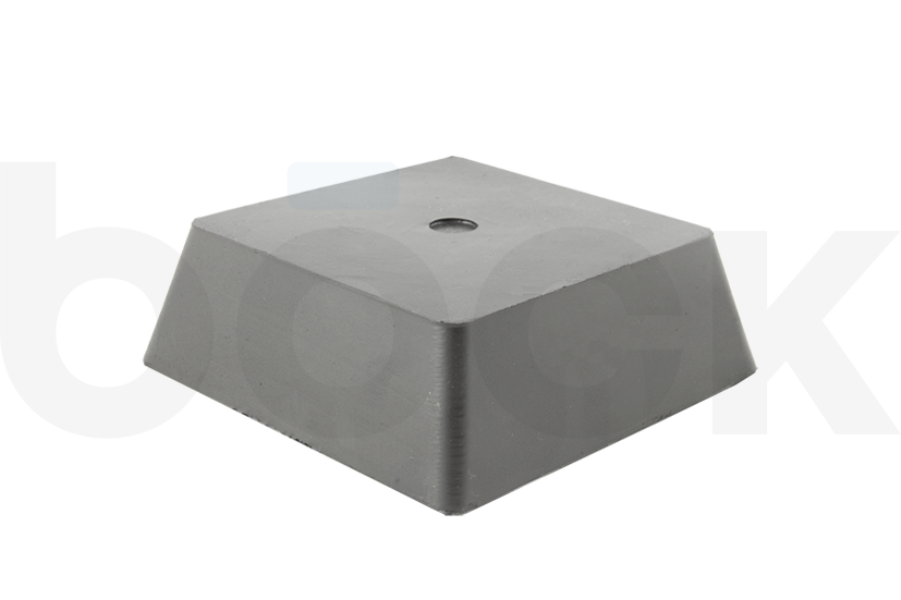 Rubber block for JAB BECKER, AUTOP universal use on scissor lifts dimensions 150 x 150 x 50 mm