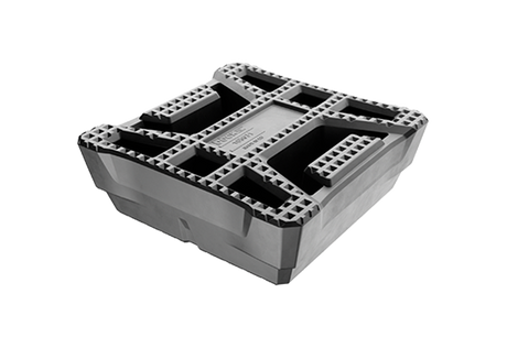 Rubber block for JAB BECKER, AUTOP universal use on scissor lifts dimensions 150 x 150 x 50 mm