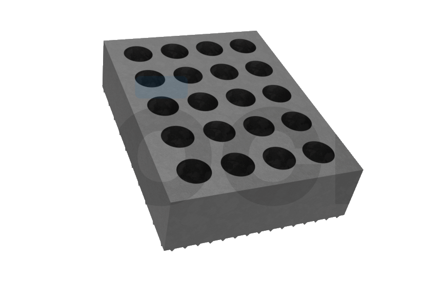 Rubber block for car lift