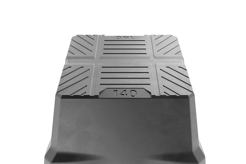 Bloc en caoutchouc pour JAB BECKER, AUTOP utilisation universelle sur ponts élévateurs à ciseaux dimensions 150 x 150 x 140 mm