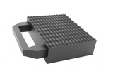 Rubber block "with safety handle" for universal use on scissor lifts 160 x 120 x 40 mm