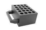 Rubber block "with safety handle" for universal use on scissor lifts 160 x 120 x 80 mm