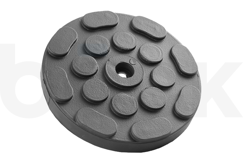 Rubber pad with steel plate suitable for JAB BECKER, ATH, HOFMANN, HERRMANN, JOHN BEAN, SNAP-ON lifts diameter 120 mm
