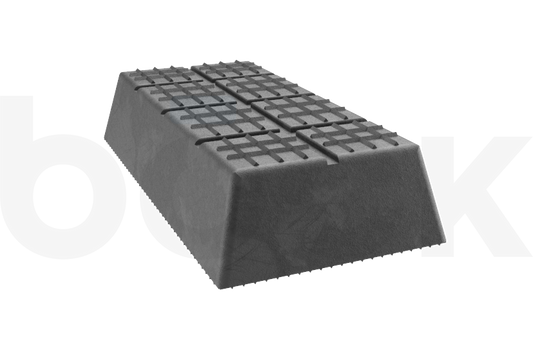 Rubber block for ZIPPO universal use on scissor lifts dimensions 200 x 100 x 40 mm
