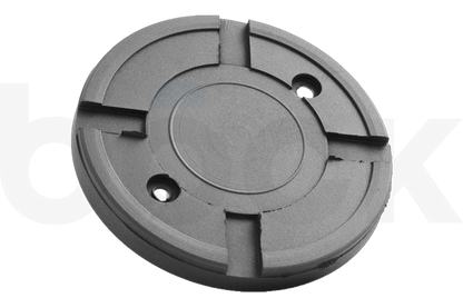 Gummiteller mit Stahlplatte passend für SLIFT, IME Hebebühnen Durchmesser 122 mm