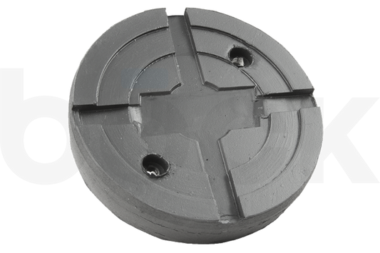Tampon en caoutchouc avec plaque en acier adaptée aux plateformes élévatrices PITLIFT, SLIFT, IME diamètre 127 mm