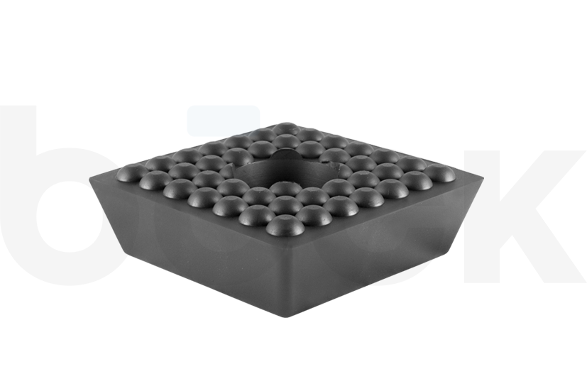 Gummiklotz für SLIFT, IME universelle Verwendung auf Scherenhebebühnen Abmessung 120 x 120 x 40 mm