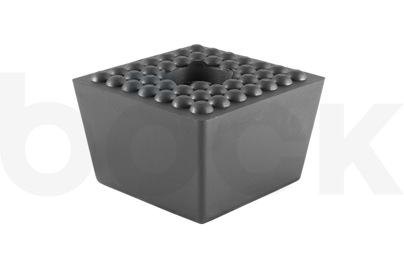 Gummiklotz für SLIFT, IME universelle Verwendung auf Scherenhebebühnen Abmessung 120 x 120 x 80 mm
