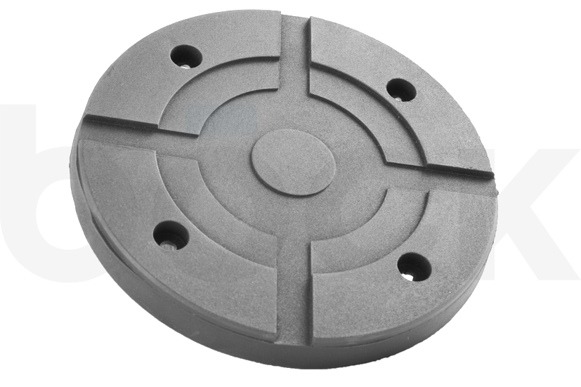 Tampon en caoutchouc avec plaque en acier adaptée aux élévateurs SLIFT, IME diamètre 155 mm