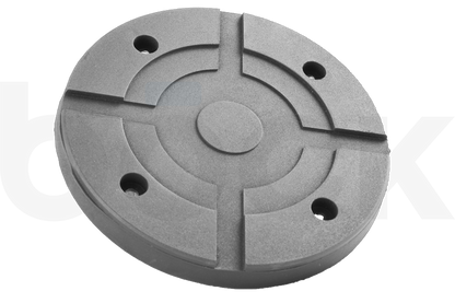 Gummiteller mit Stahlplatte passend für SLIFT, IME Hebebühnen Durchmesser 155 mm