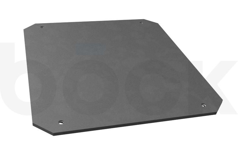 Rubber plate new version suitable for MAHA dimensions 400 x 350 x 14 mm