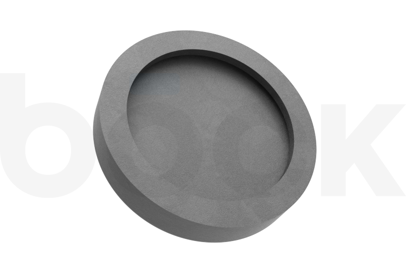 Tampon en caoutchouc avec plaque en acier adaptée aux élévateurs VILVER diamètre 115 mm