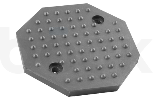 Rubber pad suitable for predominantly Chinese lifting platforms with a diameter of 125 mm