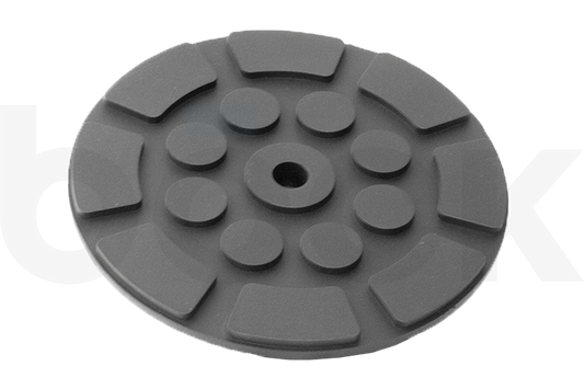 Tampon en caoutchouc adaptée aux plates-formes élévatrices principalement chinoises d'un diamètre de 120 mm