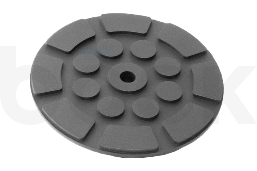 Tampon en caoutchouc adaptée aux plates-formes élévatrices principalement chinoises d'un diamètre de 120 mm