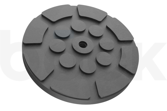 Rubber pad suitable for mainly Chinese lifting platforms with a diameter of 160 mm