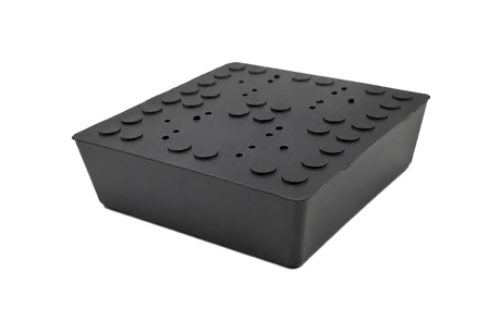 blocchetto in gomma con magnete per uso universale su sollevatori a forbice dimensione 120 x 120 x 35 mm