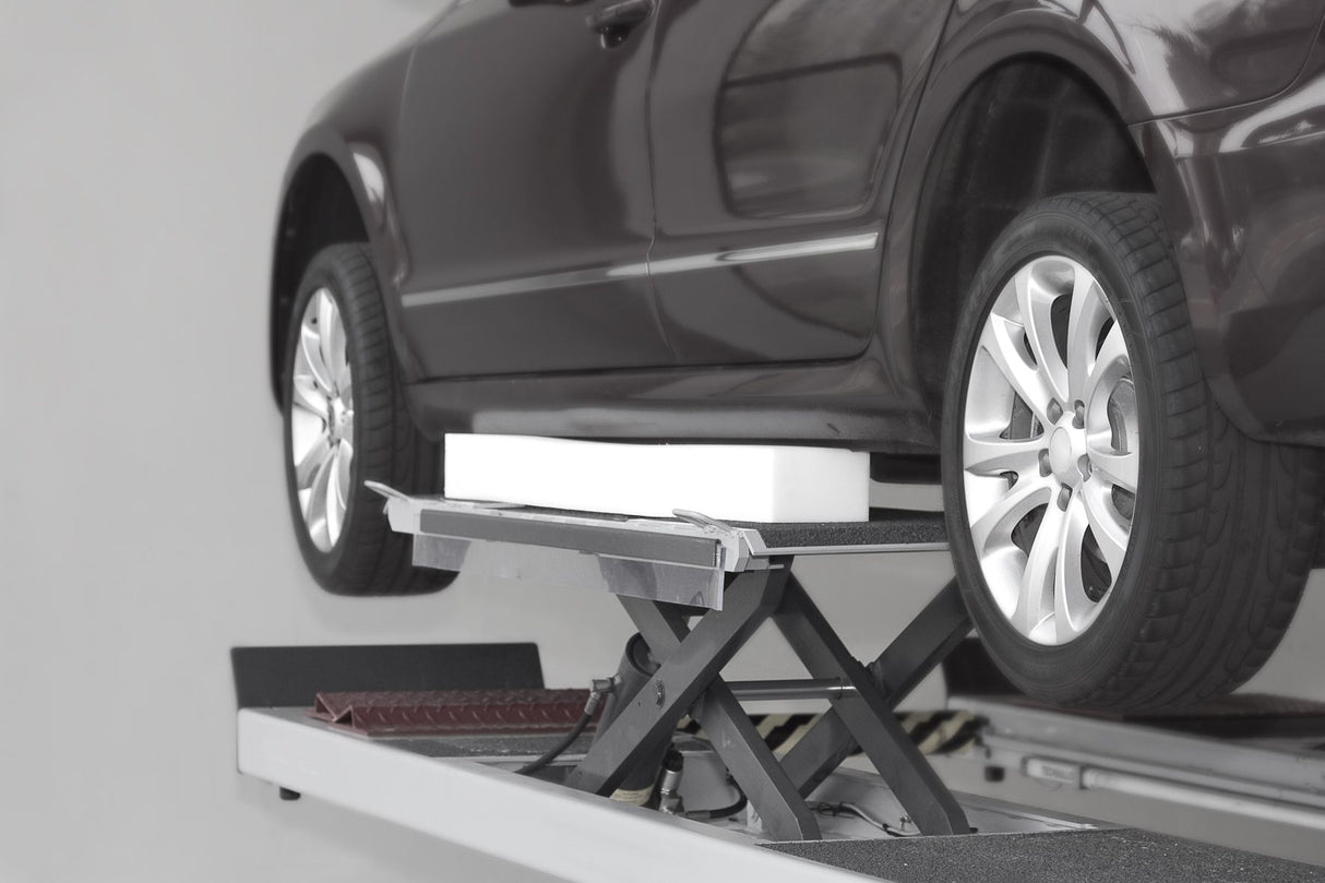 Polymerklotz für universelle Verwendung auf Scherenhebebühnen Abmessung 1355 x 140 x 95 +/- 5 mm