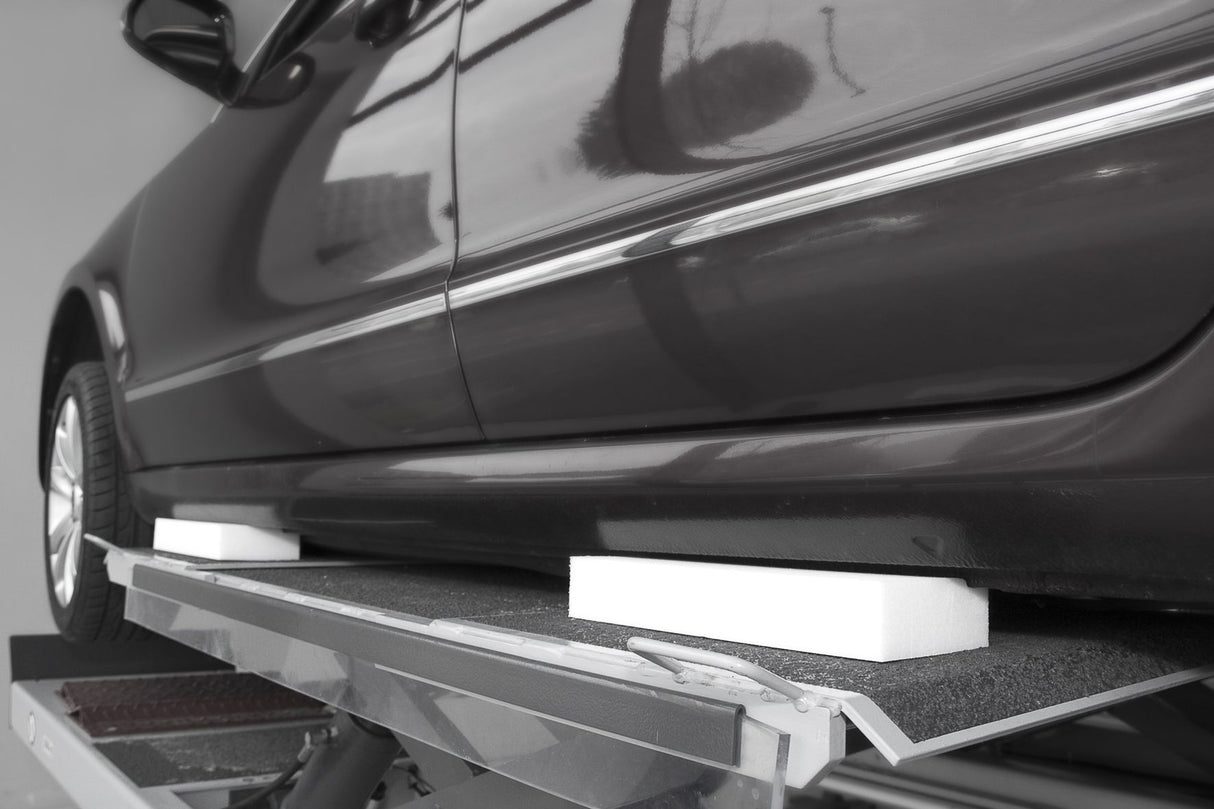 Polymerklotz für universelle Verwendung auf Scherenhebebühnen Abmessung 340 x 132 x 50 +/- 5 mm