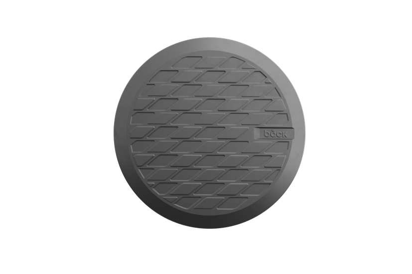 tampone in gomma con piastra in acciaio versione heavy duty compatibile con sollevatori ROTARY, RAVAGLIOLI, HERRMANN, ATH-HEINL diametro 123 mm