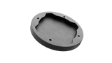 tampone in gomma con piastra in acciaio versione heavy duty compatibile con sollevatori ROTARY, RAVAGLIOLI, HERRMANN, ATH-HEINL diametro 123 mm
